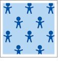 Boy Cloud with Blueberry - Kiwi Embroidery Paper - One 8.5in x 11in Sheet