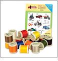 Muscle Cars & Choppers with Madeira 18 Spool Thread Kit Embroidery Designs by Amazing Designs on a Multi-Format CD-ROM ADC-48JTK