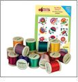 Jacobean Floral with Madeira 18 Spool Thread Kit Embroidery Designs by Amazing Designs on a Multi-Format CD-ROM ADC-55JTK