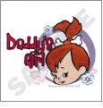 Pebbles from The Flintstones Embroidery Designs on a Multi-Format CD-ROM LS01601