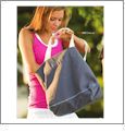 Genuine Pigment-Dyed Ragged Edge Beach Tote Embroidery Blanks
