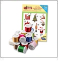 In-The-Hoop Christmas Ornaments Embroidery Designs with 18 Spool Madeira Thread Kit by Amazing Designs on a Multi-Format CD-ROM ADC-97JTK