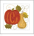 Creative Quilting Embroideries Pumpkins With Style Embroidery Designs by Amazing Designs on a Multi-Format CD-ROM CQEPS