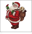 Santa Claus 2 Embroidery Designs by Amazing Designs on a Multi-Format CD-ROM ADP-73J