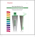 Simplicity Bias Tape Maker Tip - 1/2" Single Fold