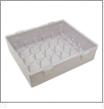 Isacord & Poly-X40 30 Spool Clear/White Stackable Thread Box