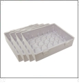 Isacord & Poly-X40 30 Spool Clear/White Stackable Thread Box - 4 Pack + BONUS FONT CD