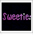 Sweetie - Hot Pink Nailheads & Crystal Hearts 1.25