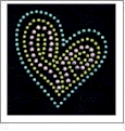 Multi-Heart Jean Pocket Design - Colored Facets 3.75