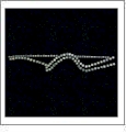 Jean Pocket Design - Crystals 5"x1" Iron-On by Mark Richards - PACK OF 1