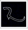 Jean Pocket Design - Crystals 3.75"x2.75" Iron-On by Mark Richards - PACK OF 1
