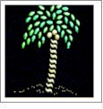 Palm Tree - Colored Metals 3"x4" Iron-On by Mark Richards