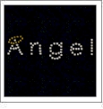 Angel - Crystals 1"x4.5" Iron-On by Mark Richards
