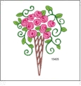 Rosey Posey Embroidery Designs by Great Notions on a CD-ROM 1661GNP