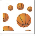 Hoops - Basketball 10 - QuickStitch Embroidery Paper - One 8.5in x 11in Sheet - CLOSEOUT