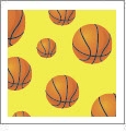 Hoops - Basketball 05 - QuickStitch Embroidery Paper - One 8.5in x 11in Sheet - CLOSEOUT