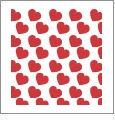 Hearts 01 - QuickStitch Embroidery Paper - One 8.5in x 11in Sheet- CLOSEOUT