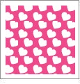 Hearts 02 - QuickStitch Embroidery Paper - One 8.5in x 11in Sheet- CLOSEOUT