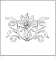 Jumbo Floral Outline Collection Embroidery Designs by Great Notions on a CD-ROM 5058GNP