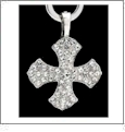 CZ Crystal Cross Pendant - SPECIAL PURCHASE