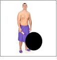 Men's Cotton Waffle Spa Wrap Embroidery Blanks - Black