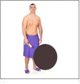 Men's Cotton Waffle Spa Wrap Embroidery Blanks - Chocolate