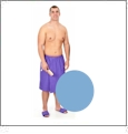 Men's Cotton Waffle Spa Wrap Embroidery Blanks - Light Blue - CLOSEOUT