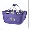 Mini Foldable Market Tote Embroidery Blanks - PURPLE