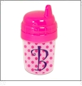 Baby's First Sippy Cup Acrylic Embroidery Blank - Hot Pink