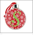 Holiday Ornament Ball Acrylic Embroidery Blank
