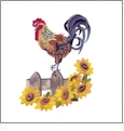 Barnyard Roosters Embroidery Designs for Amazing Designs on a Multi-Format CD-ROM ADP-83