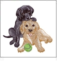 Lovable Labrador Pups Embroidery Designs for Amazing Designs on a Multi-Format CD-ROM ADP-80