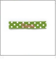 Lime/White Polka Dot Toddler Stretch Headband Embroidery Blanks