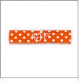 Orange/White Polka Dot Headband Embroidery Blanks