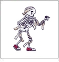 Funny Bones Embroidery Designs by Amazing Designs on a Multi-Format CD-ROM ADC-177
