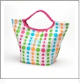 Large Colored Dot Everything Tote Purse Embroidery Blanks