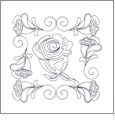 Creative Quilting Outlines Rambling Roses Embroidery Designs by Amazing Designs on a Multi-Format CD-ROM CQORR