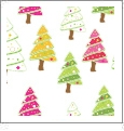Christmas Trees - Winter Holiday - QuickStitch Embroidery Paper - One 8.5in x 11in Sheet