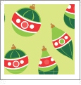 Ornaments - Light Green - Winter Holiday - QuickStitch Embroidery Paper - One 8.5in x 11in Sheet - CLOSEOUT