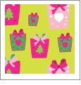 Presents - Light Green - Winter Holiday - QuickStitch Embroidery Paper - One 8.5in x 11in Sheet - CLOSEOUT