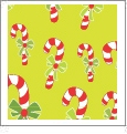 Candy Canes - Light Green - Winter Holiday - QuickStitch Embroidery Paper - One 8.5in x 11in Sheet - CLOSEOUT
