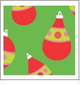 Ornaments - Green - Winter Holiday - QuickStitch Embroidery Paper - One 8.5in x 11in Sheet