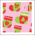 Stockings - Pink - Winter Holiday - QuickStitch Embroidery Paper - One 8.5in x 11in Sheet - CLOSEOUT