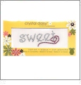 Sweetheart - Crystal Daisy Baby 1" x 2.5" Iron-On Crystals by Mark Richards
