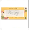 Baby - Crystal Daisy Baby 1" x 2" Iron-On Pearls by Mark Richards