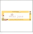 Miss June - Crystal Daisy Baby .75" x 2.375" Iron-On Crystals by Mark Richards