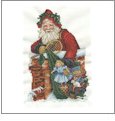 Classic Santas Embroidery Designs on CD from the Vermillion Stitchery