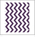 Chevron Horizontal DARK PURPLE - QuickStitch Embroidery Paper - One 8.5in x 11in Sheet - CLOSEOUT