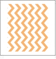 Chevron Horizontal TANGERINE - QuickStitch Embroidery Paper - One 8.5in x 11in Sheet - CLOSEOUT