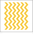 Chevron Horizontal GOLDENROD - QuickStitch Embroidery Paper - One 8.5in x 11in Sheet - CLOSEOUT